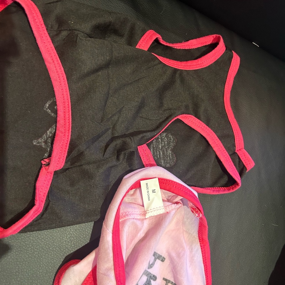 Stylish Black and Pink Dog Outfit